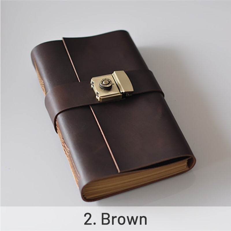 Leather Password Wallet Notebook For Travel Journal Stamprints 6
